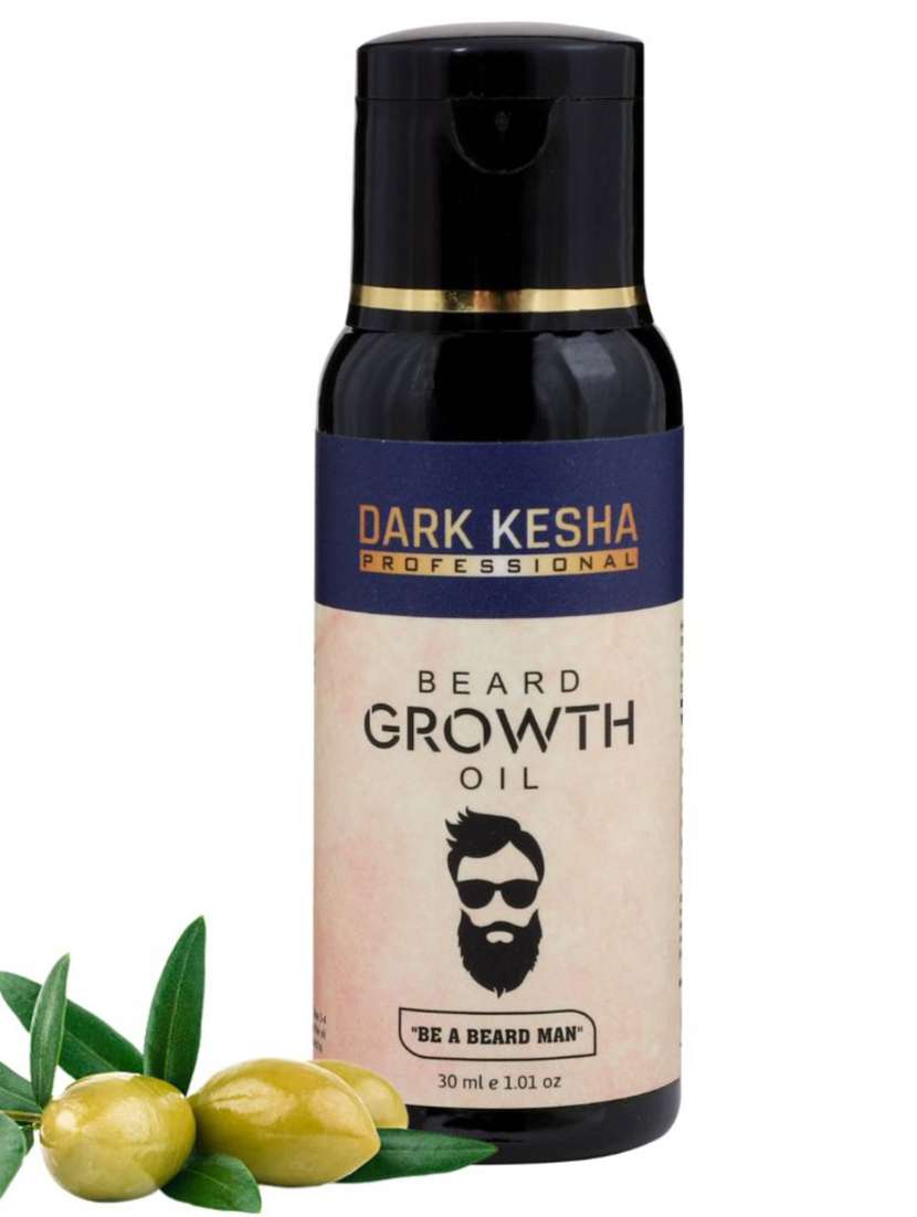 dark kesha beard oil 30ml with almond, castor & sesame oil for faster beard growth for thicker beard - growth oil for men