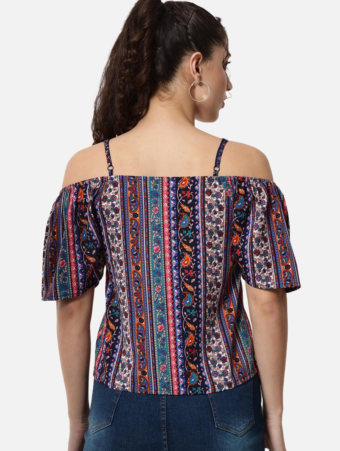 women's straight shoulder strap top - 19086787 - Standard Image - 3