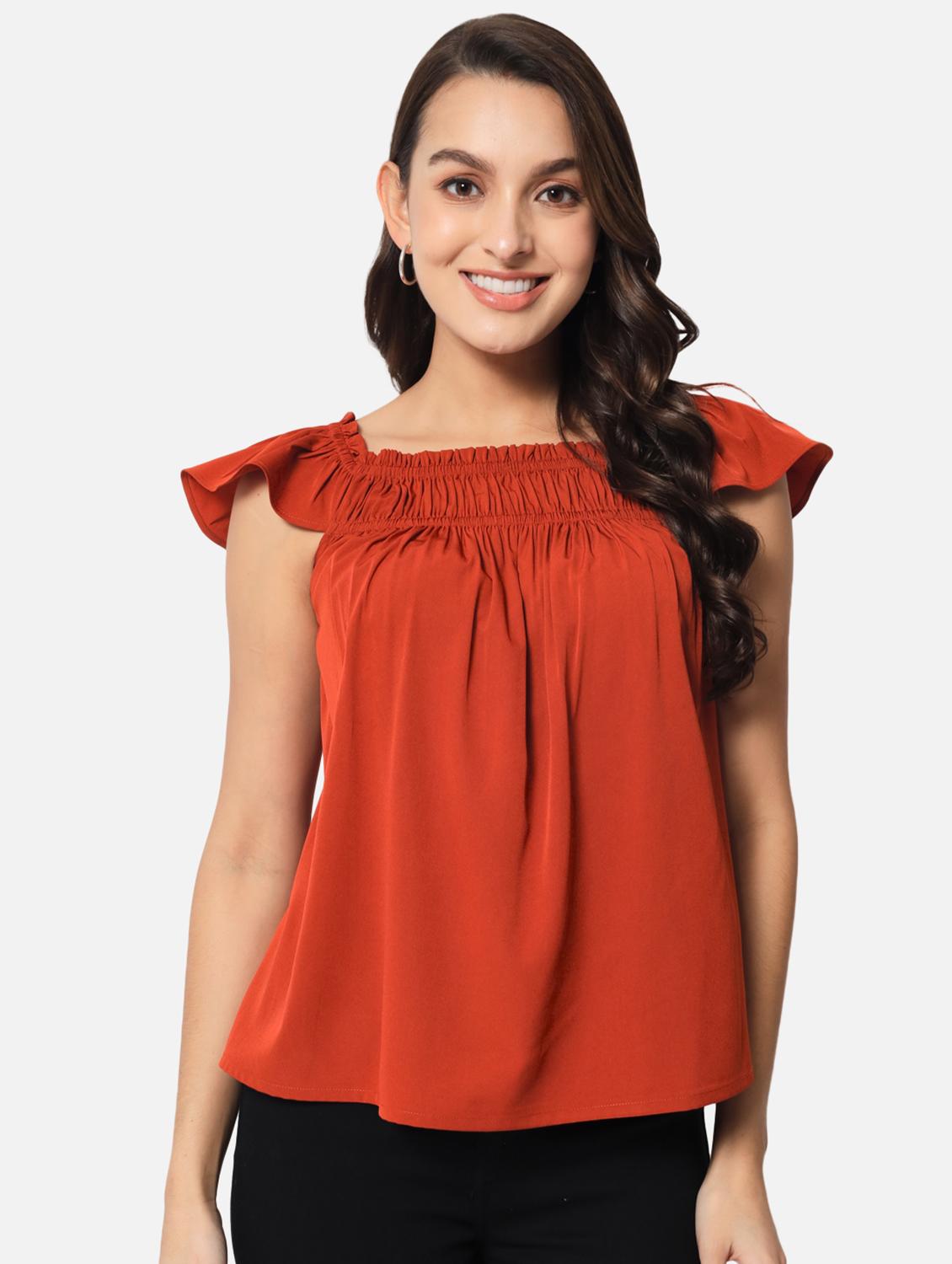 women's a line square neck top