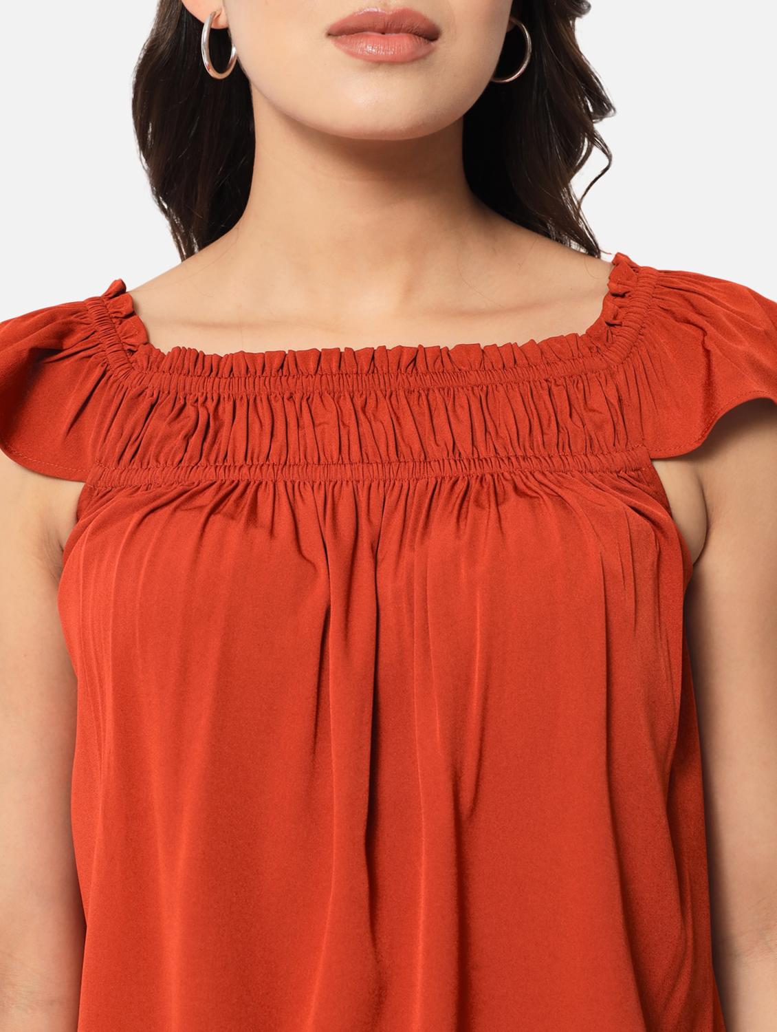 women's a line square neck top - 19086809 - Standard Image - 5