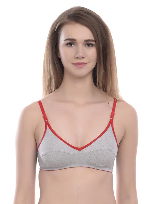 red solid t-shirt bra - 19087080 - Standard Image - 0