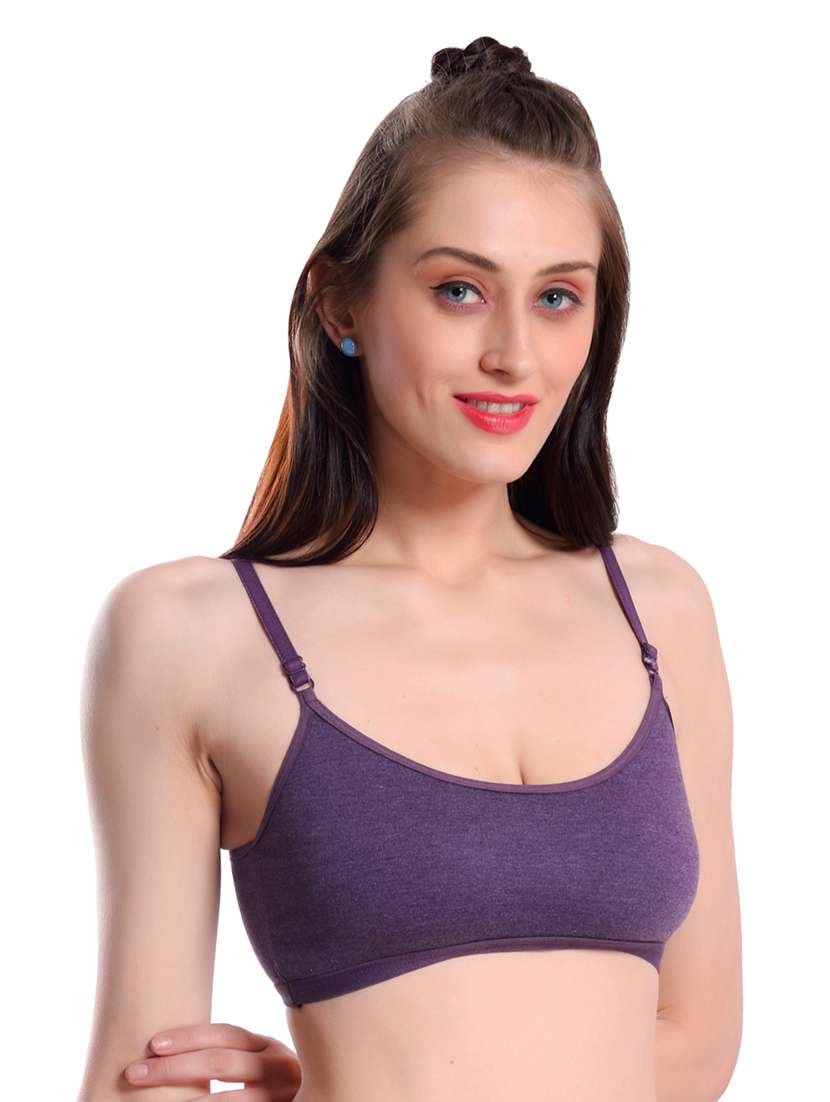 pack of 3 multi colored solid sport bra - 19087287 -  Standard Image - 3
