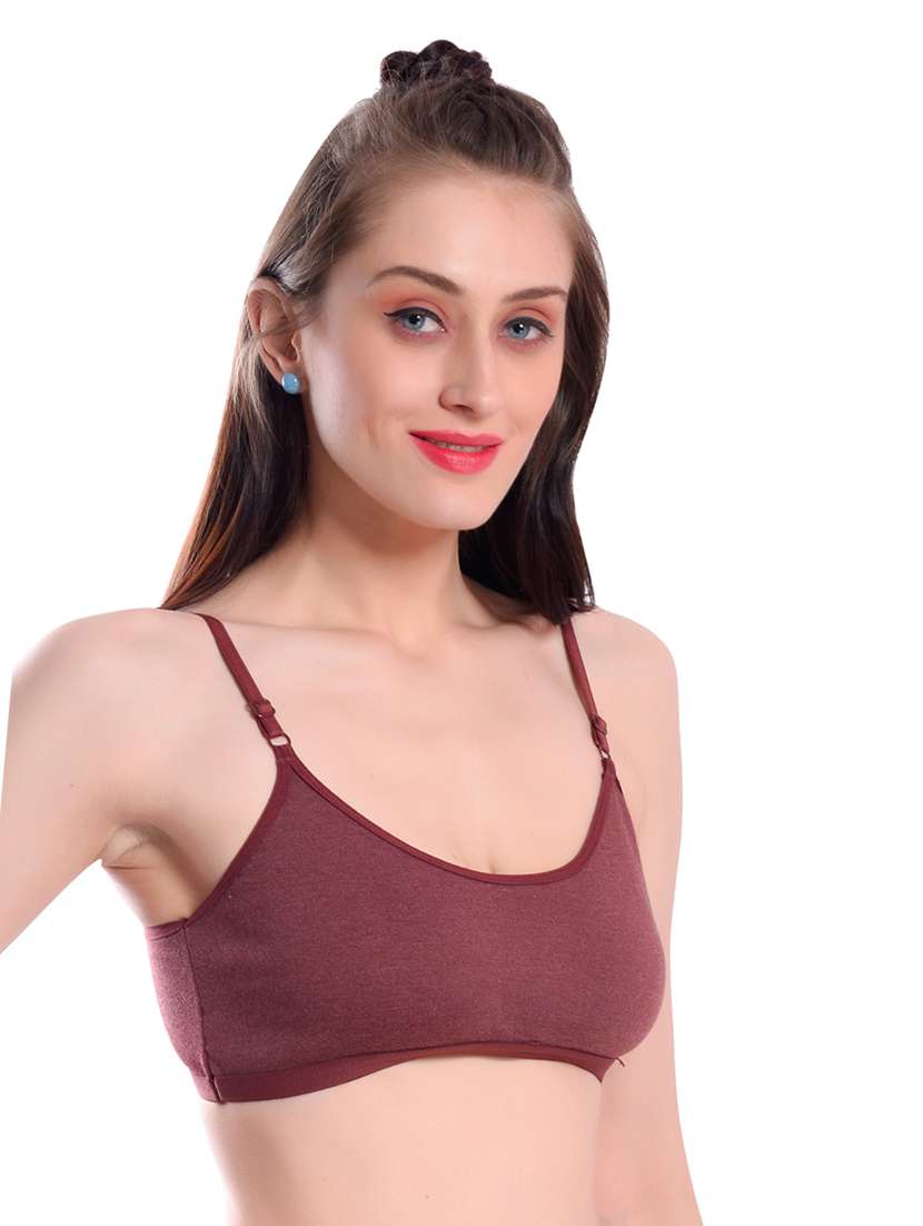 pack of 3 multi colored solid sport bra - 19087292 -  Standard Image - 3