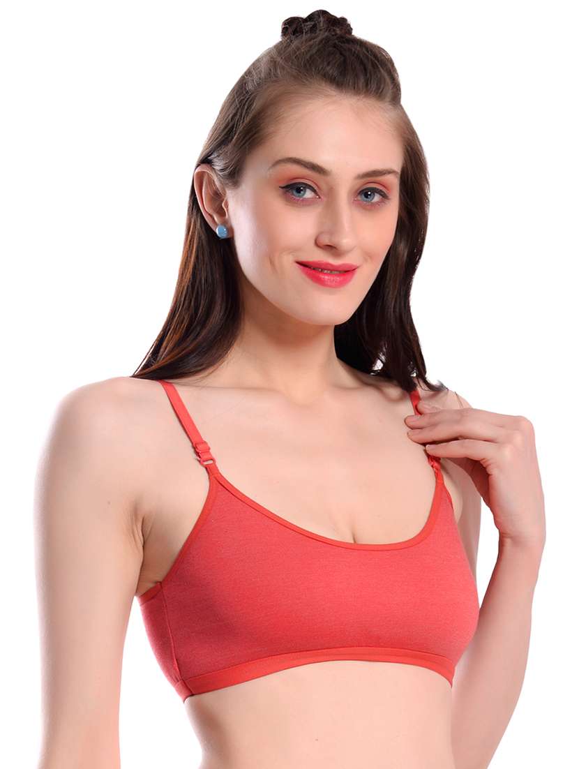 pack of 3 multi colored solid sport bra - 19087295 -  Standard Image - 5