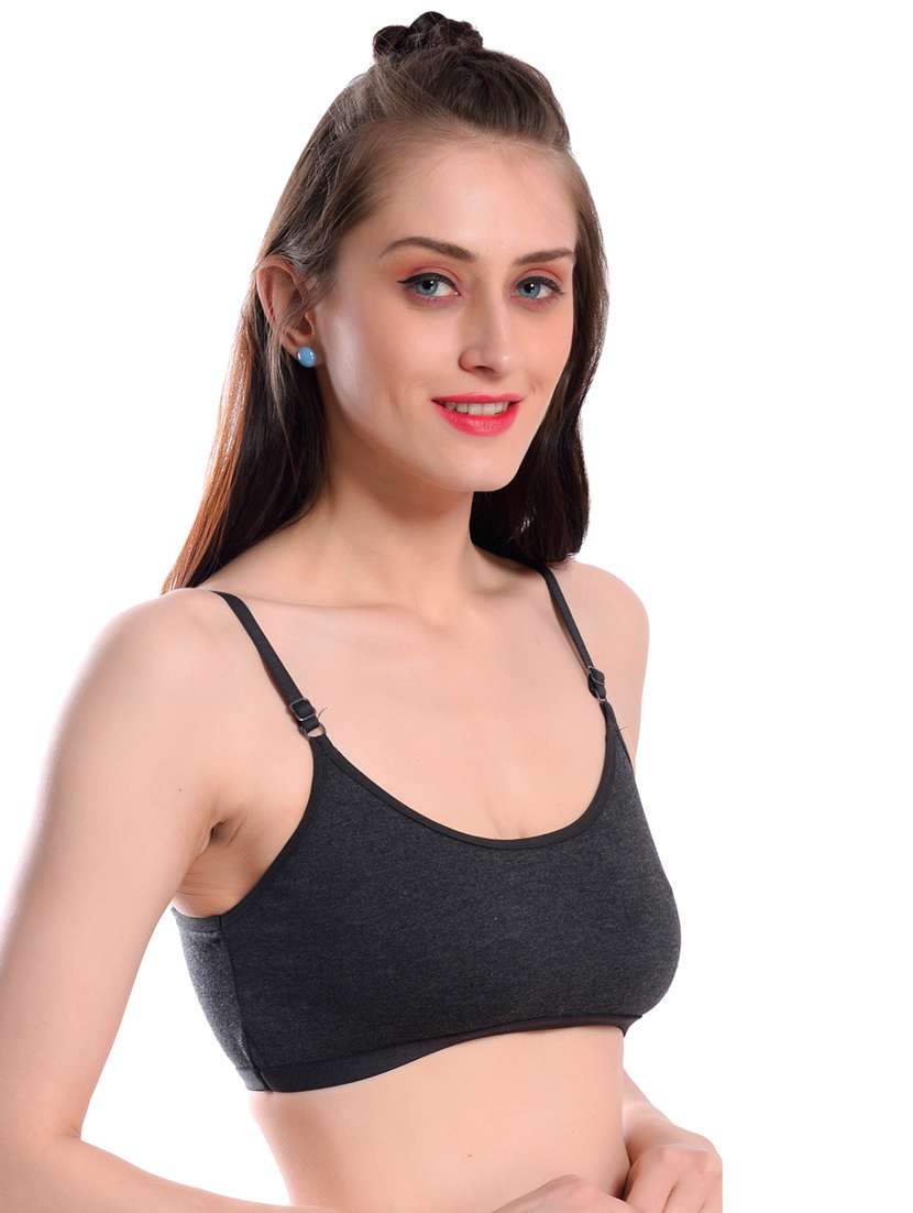pack of 3 multi colored solid sport bra - 19087297 -  Standard Image - 3