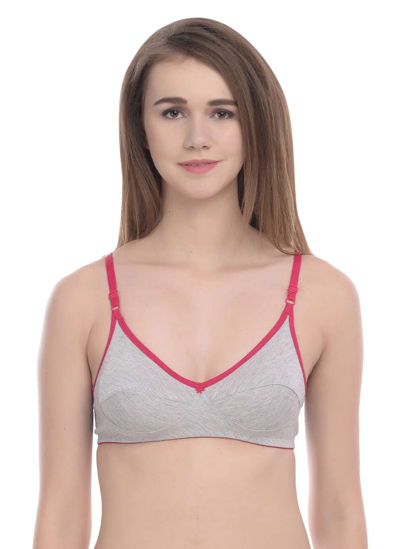 pack of 3 multi colored solid t-shirt bra - 19087303 -  Standard Image - 5