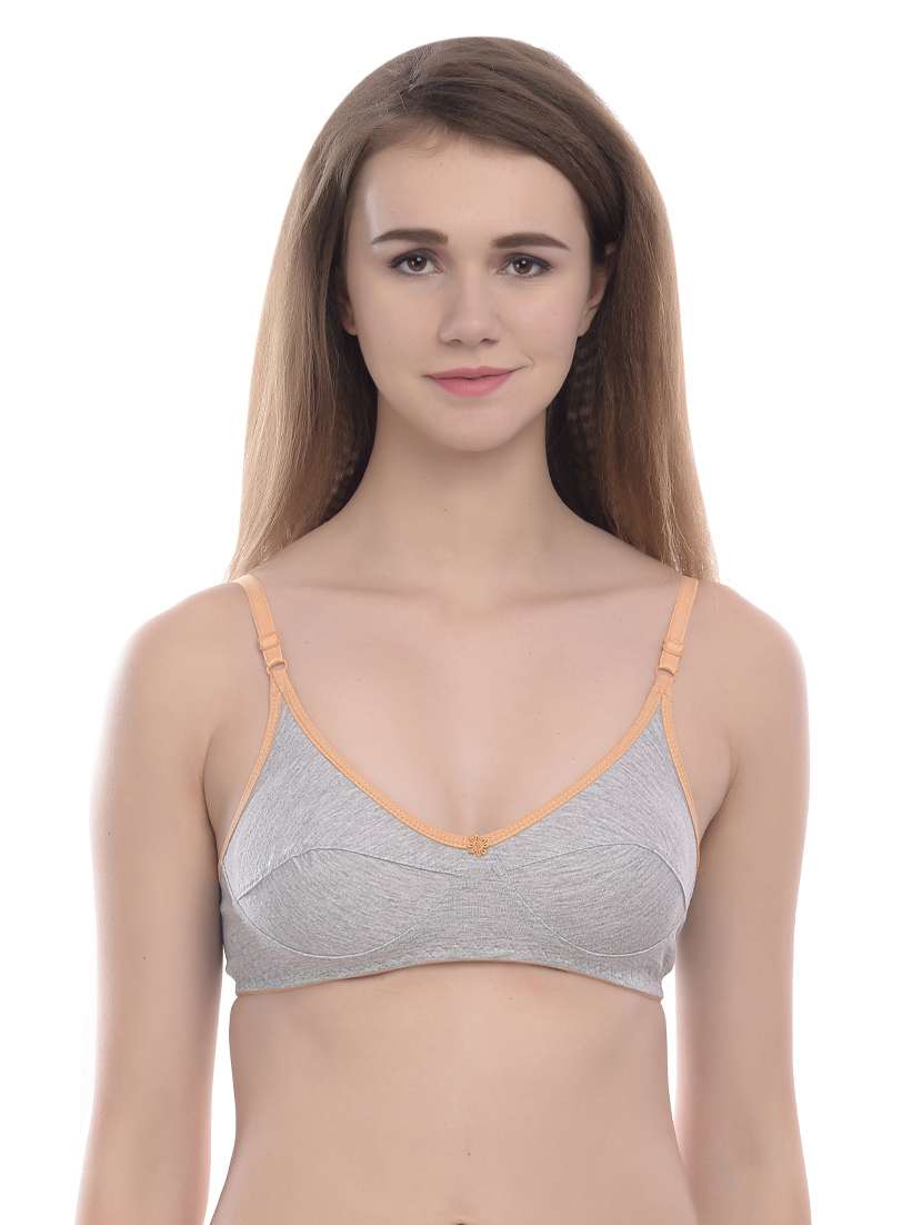 pack of 3 multi colored solid t-shirt bra - 19087307 -  Standard Image - 5