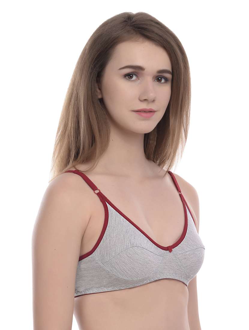 pack of 3 multi colored solid t-shirt bra - 19087310 -  Standard Image - 3