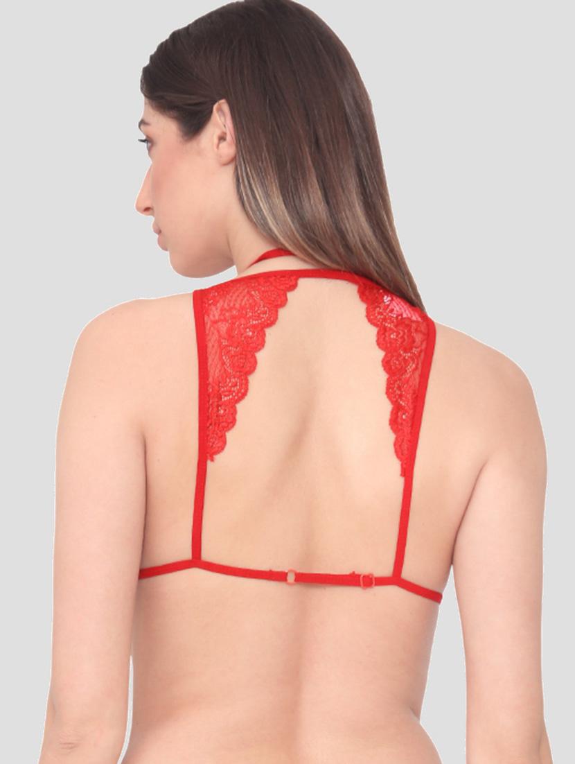 red solid bralettes - 19087591 - Standard Image - 3