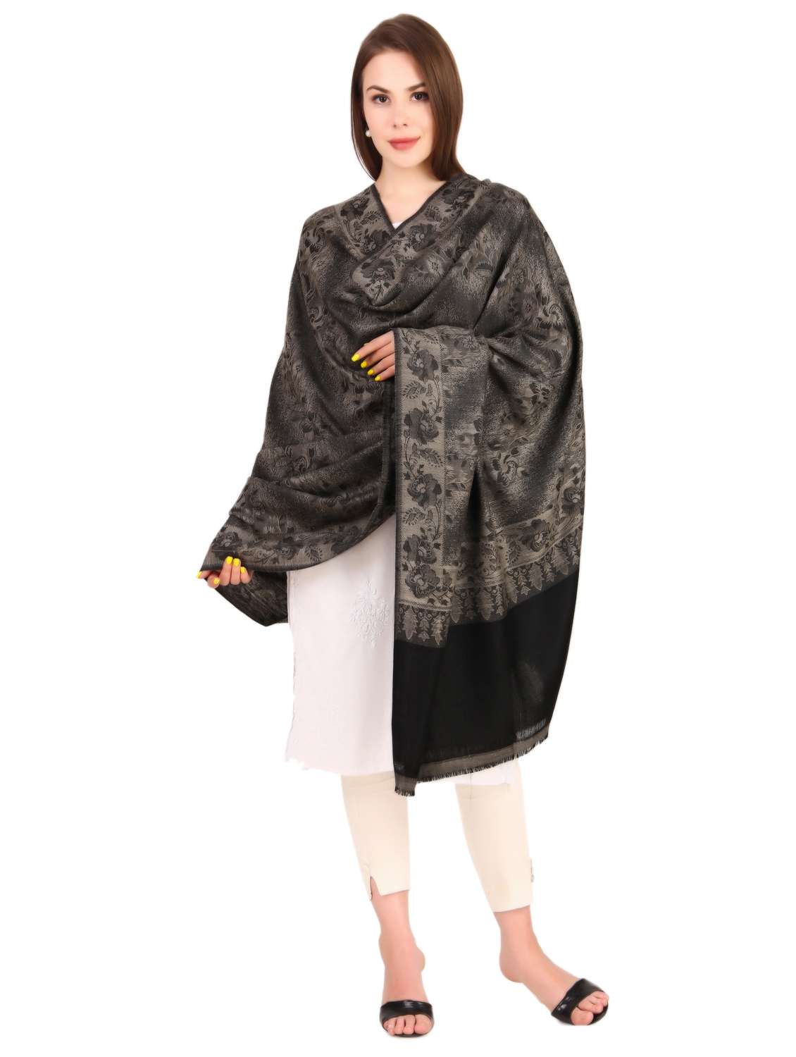 women's florals shawl - 19087627 -  Standard Image - 5