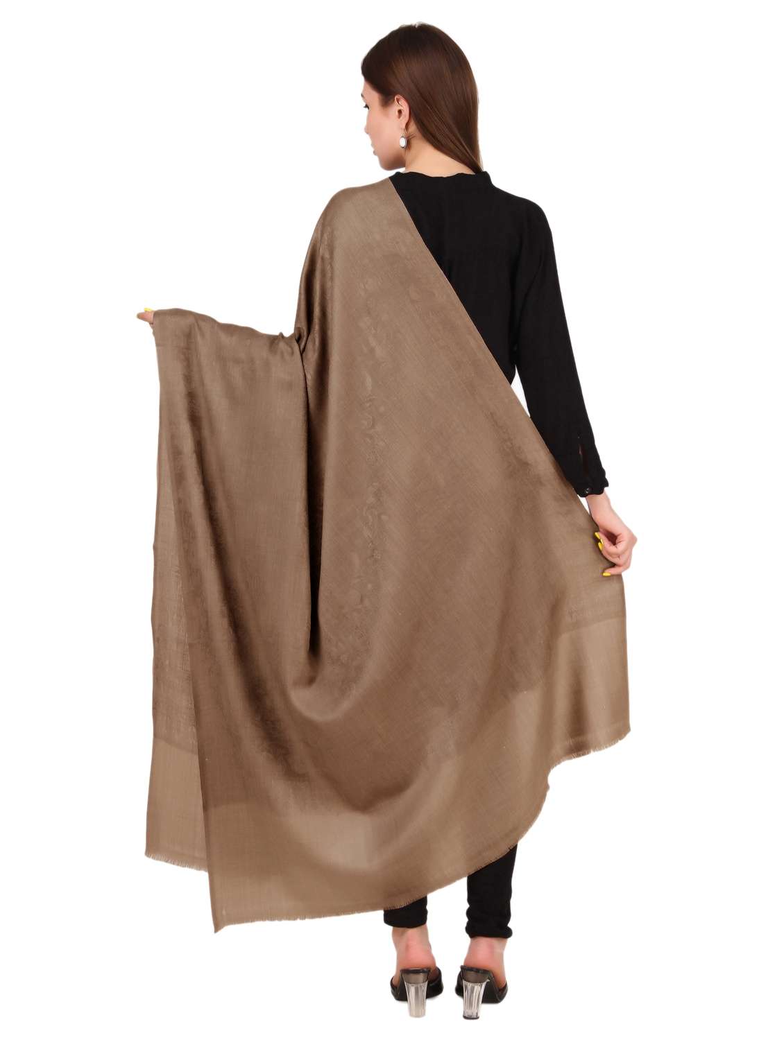 women's solids shawl - 19087628 -  Standard Image - 3