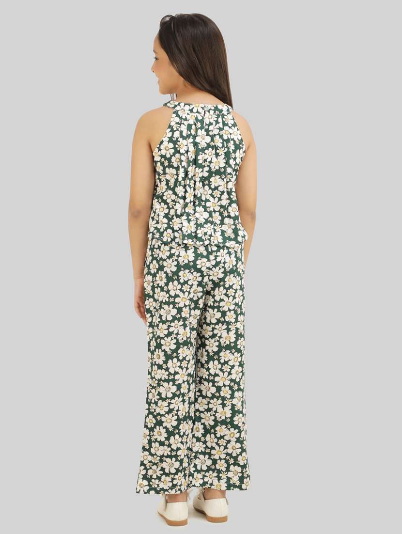 girls floral full length co-ord set - 19087714 -  Standard Image - 3