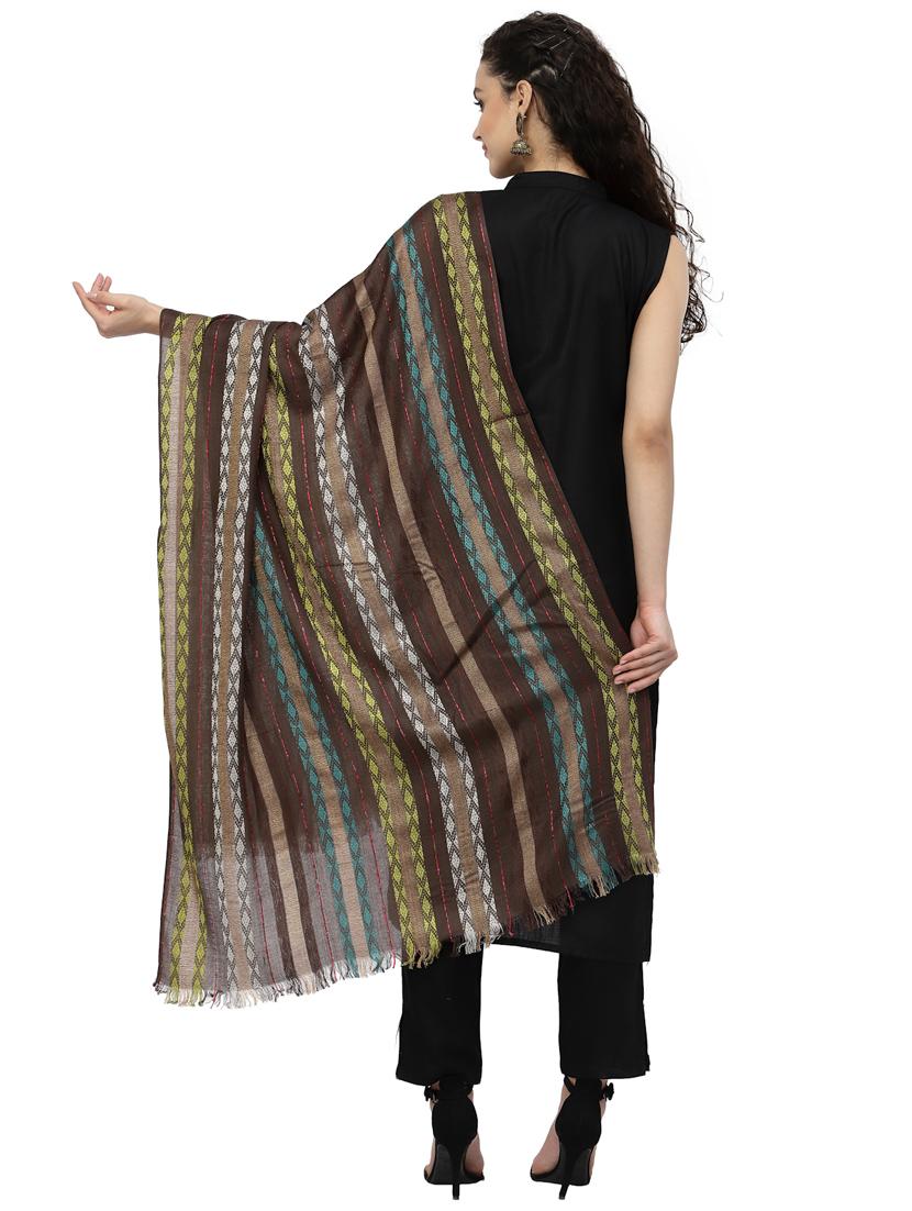 women's striped print stole - 19088867 - Standard Image - 3