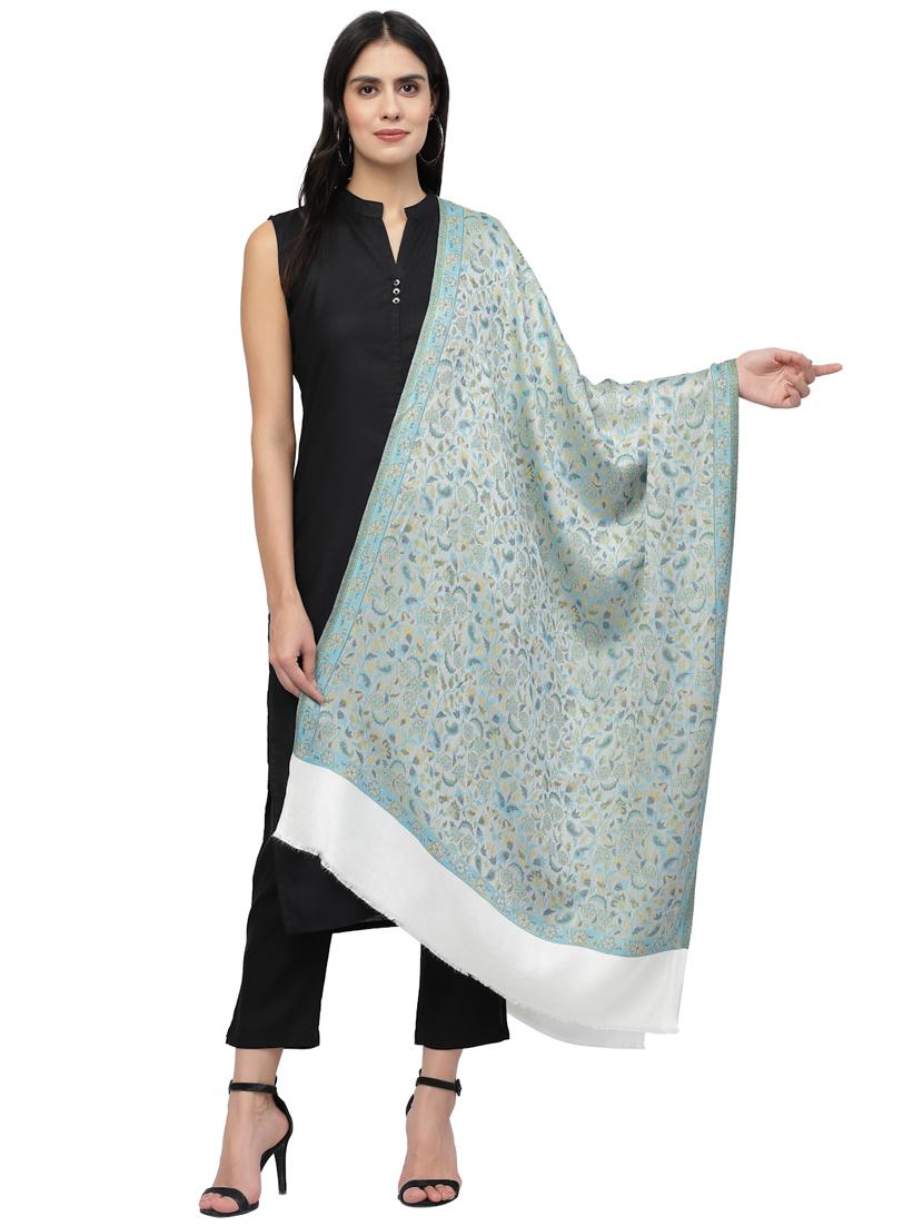 women's foil print print stole