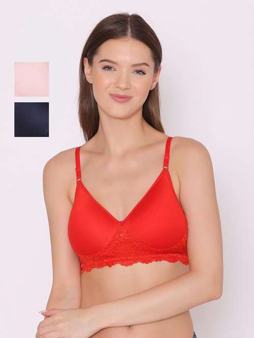 multi cotton regular bra - 19100676 - Standard Image - 0