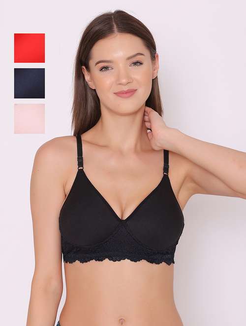 multi cotton regular bra - 19100677 - Standard Image - 0