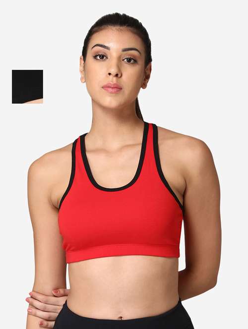 pack of 2 cotton sports bra - 19100723 -  Standard Image - 0