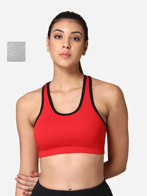 pack of 2 cotton sports bra - 19100724 - Standard Image - 0