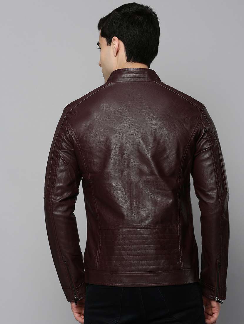 brown leather casual jacket - 19101551 -  Standard Image - 3