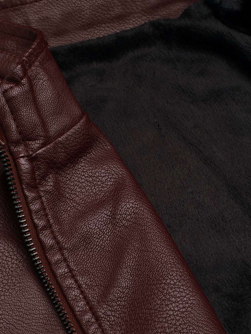 brown leather casual jacket - 19101551 -  Standard Image - 8