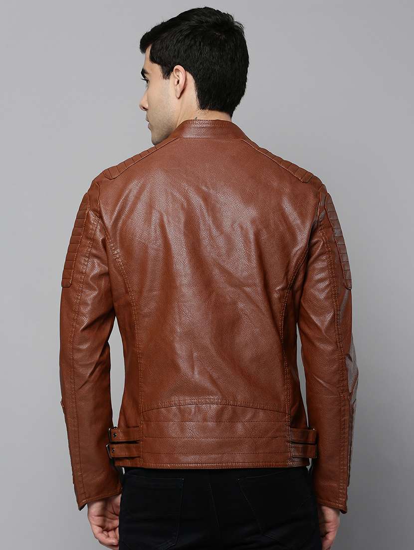 brown leather casual jacket - 19101557 -  Standard Image - 3