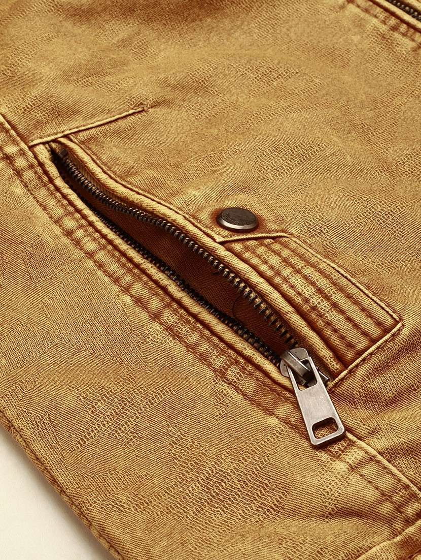 beige leather casual jacket - 19101565 -  Standard Image - 8