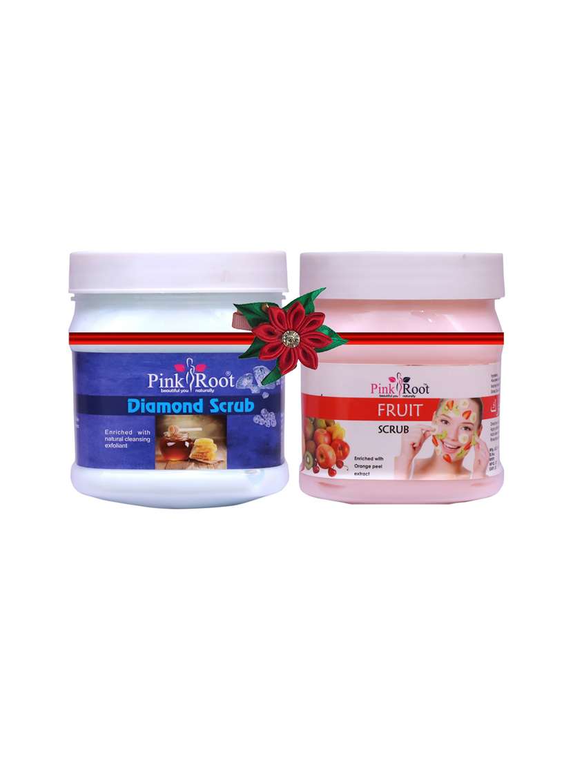 diamond scrub 500gm with fruit scrub 500gm
