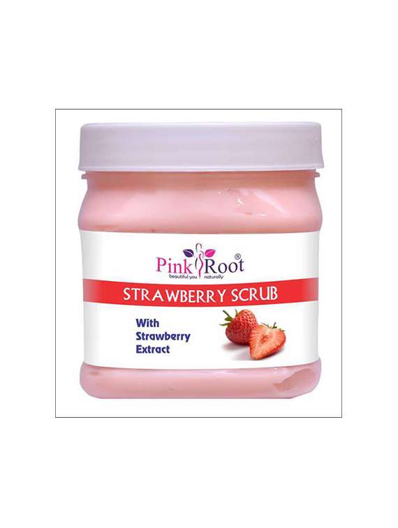 strawberry scrub with strawberry extract