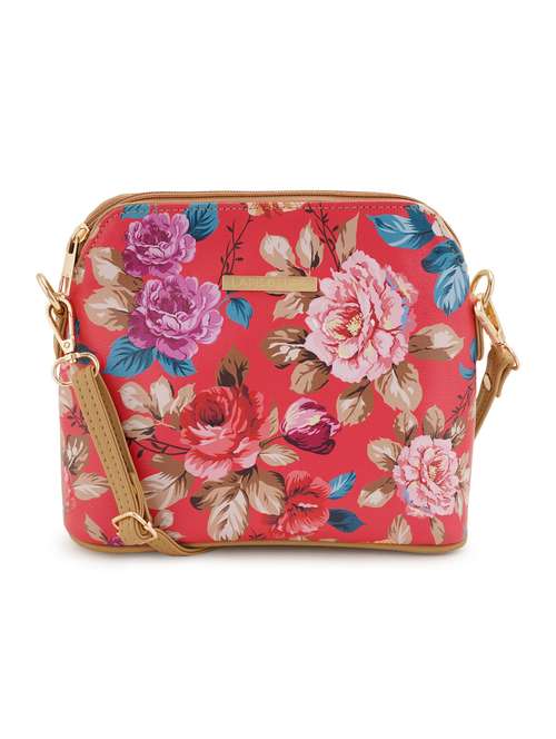 beige leatherette (pu) sling bag - 19108469 - Standard Image - 0