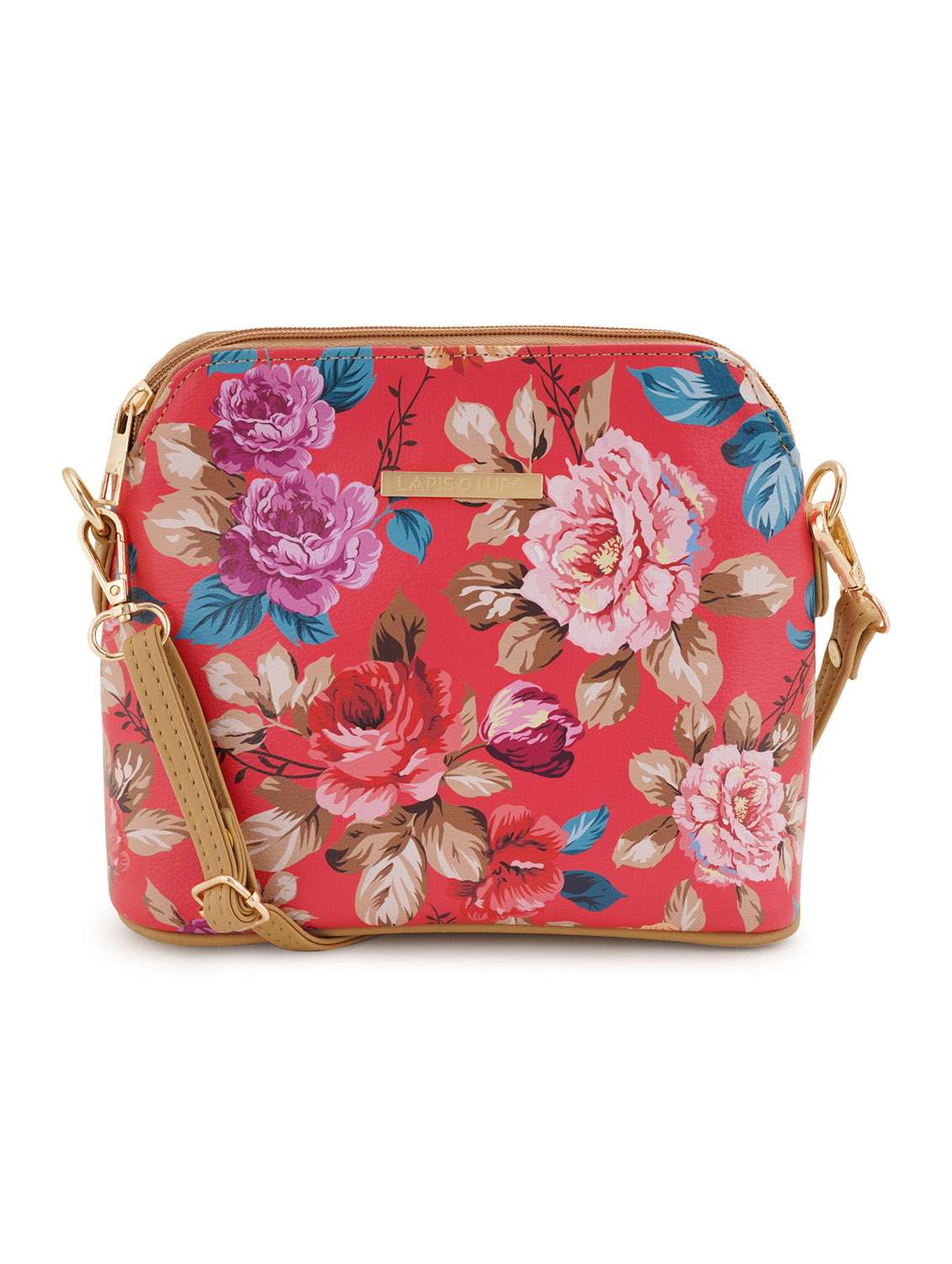 beige leatherette (pu) sling bag - 19108469 - Zoom Image - 0