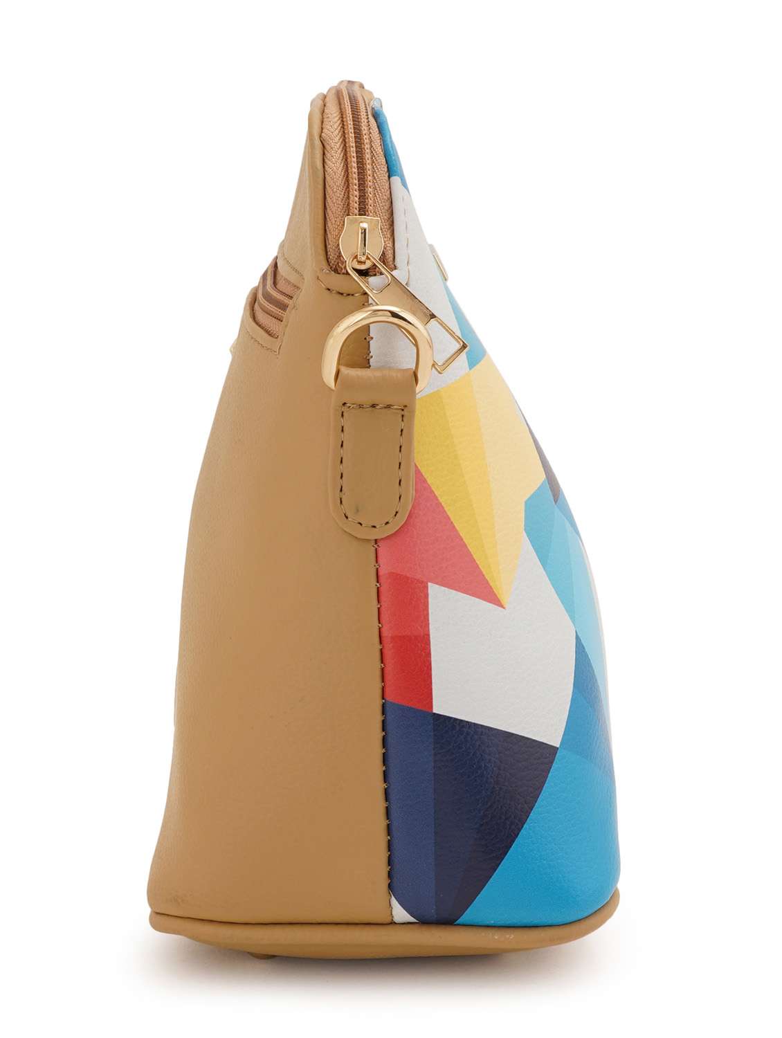 beige leatherette (pu) sling bag - 19108470 - Standard Image - 3