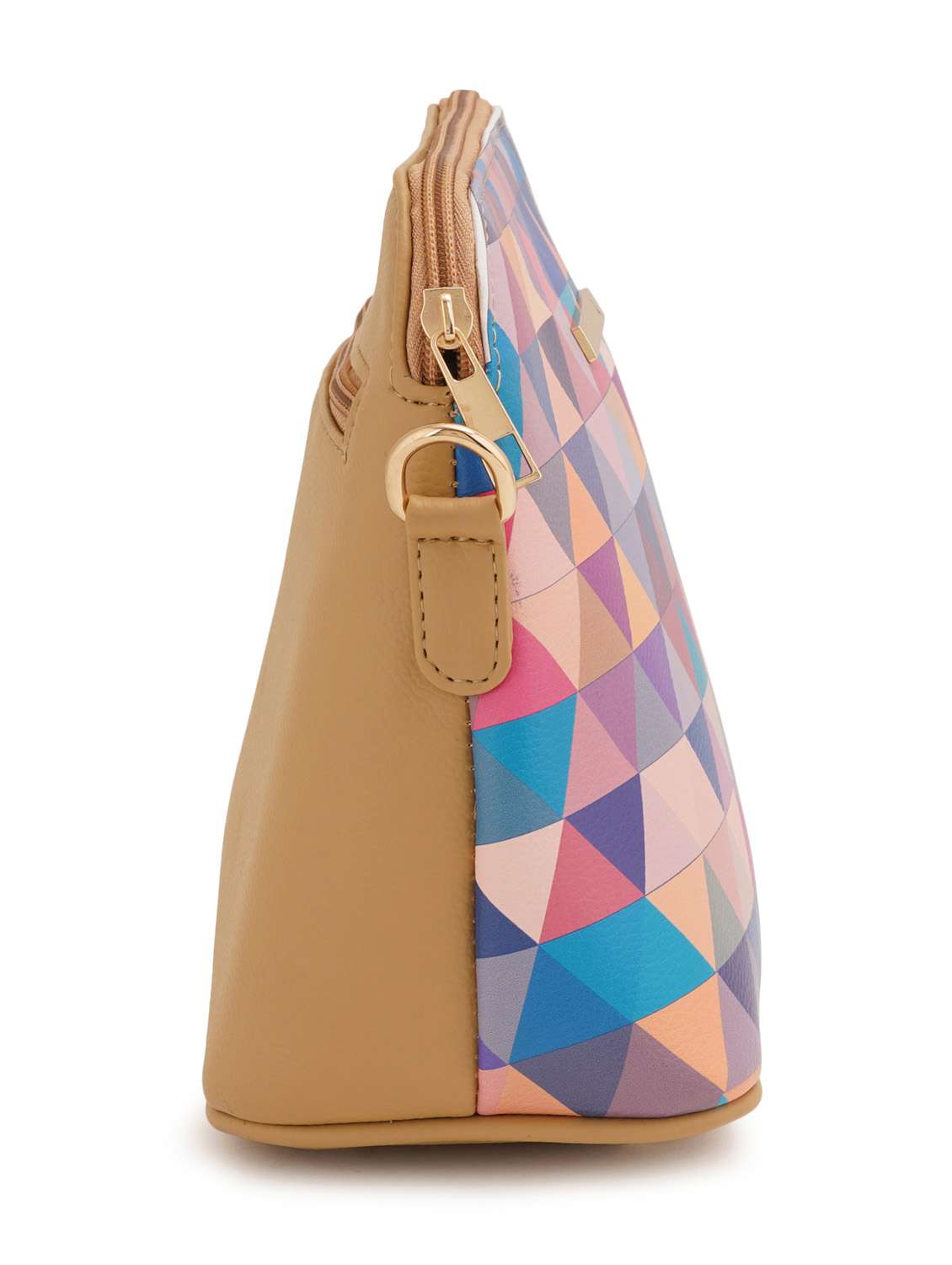 beige leatherette (pu) sling bag - 19108472 - Standard Image - 3