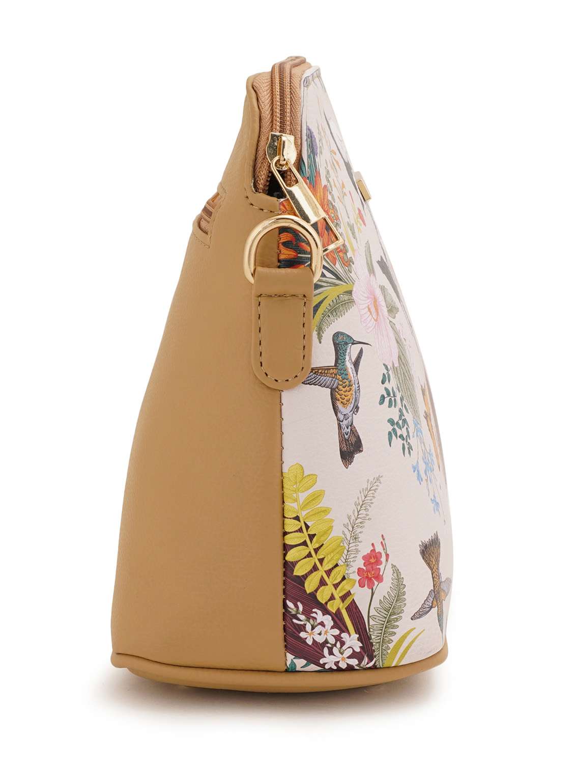 beige leatherette (pu) sling bag - 19108473 - Standard Image - 3