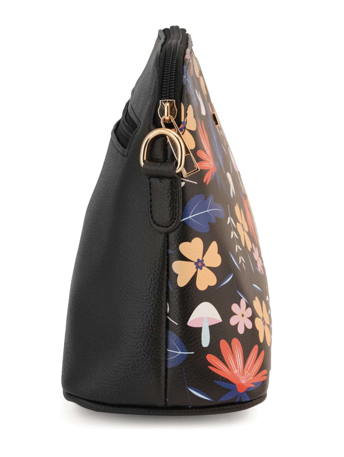 black leatherette (pu) sling bag - 19108478 - Standard Image - 3