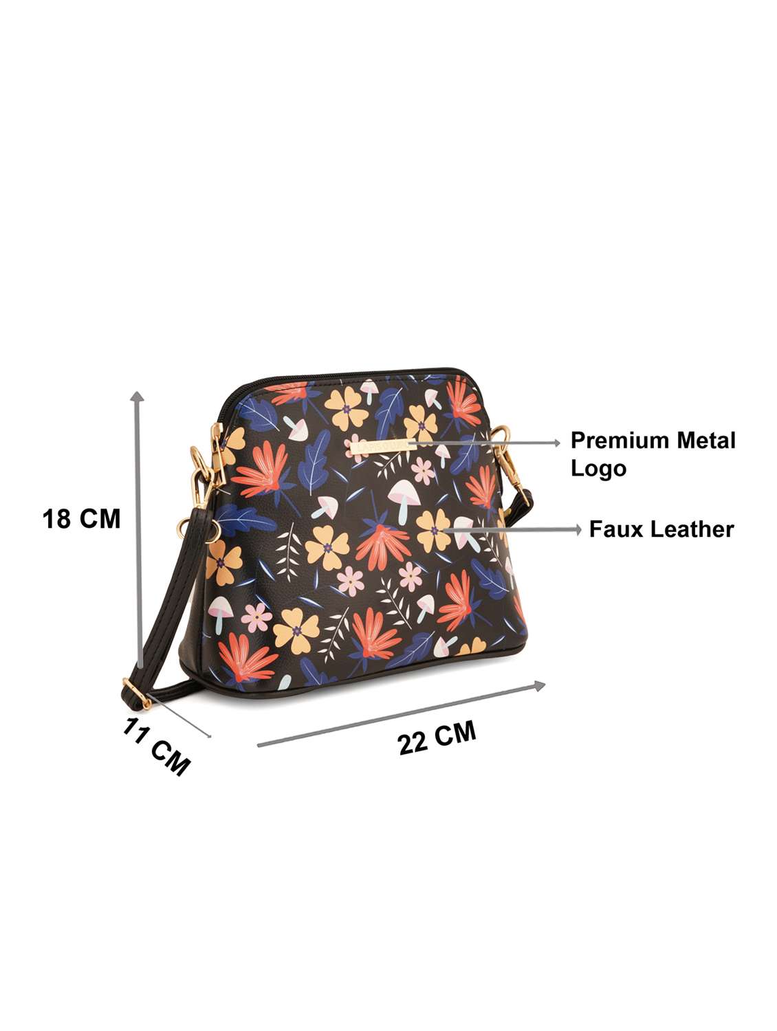 black leatherette (pu) sling bag - 19108478 - Standard Image - 5