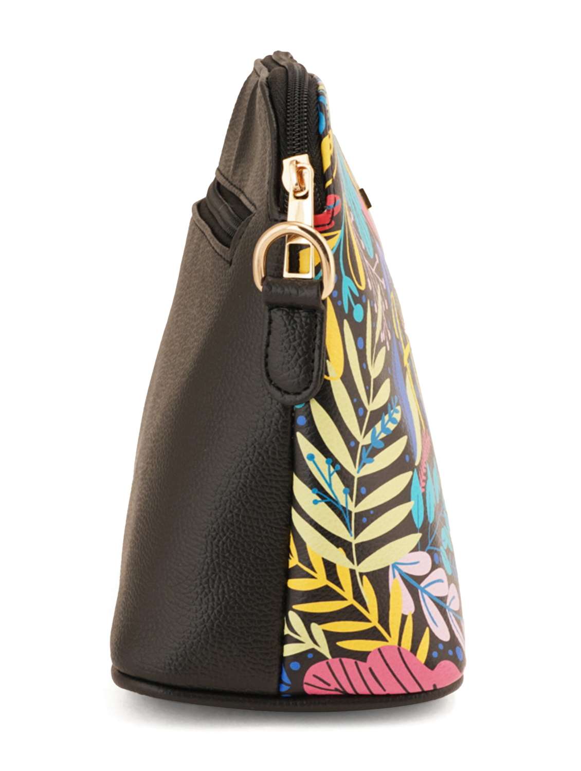 black leatherette (pu) sling bag - 19108479 - Standard Image - 3