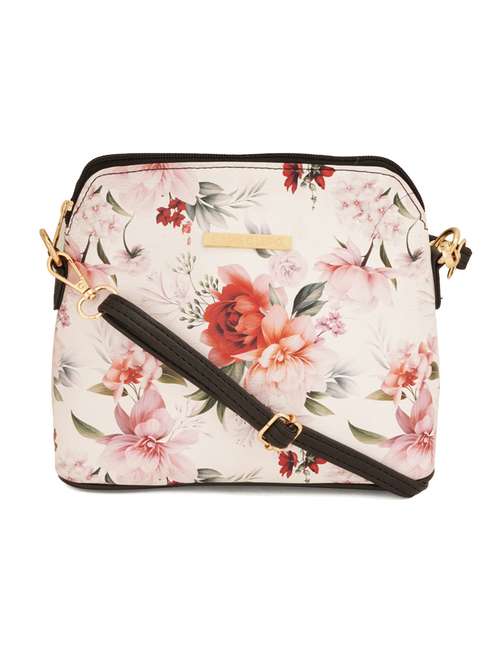 black leatherette (pu) sling bag - 19108481 - Standard Image - 0