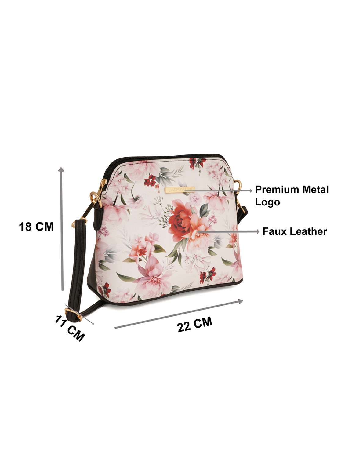 black leatherette (pu) sling bag - 19108481 - Standard Image - 5