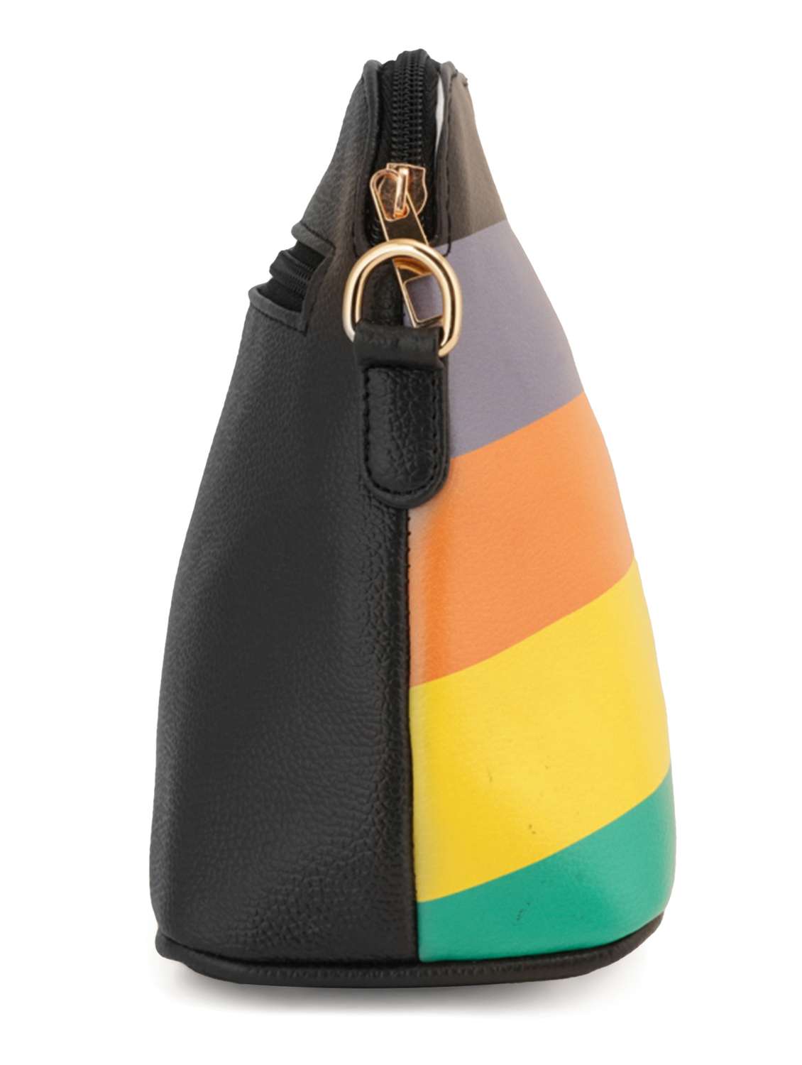 black leatherette (pu) sling bag - 19108482 - Standard Image - 3