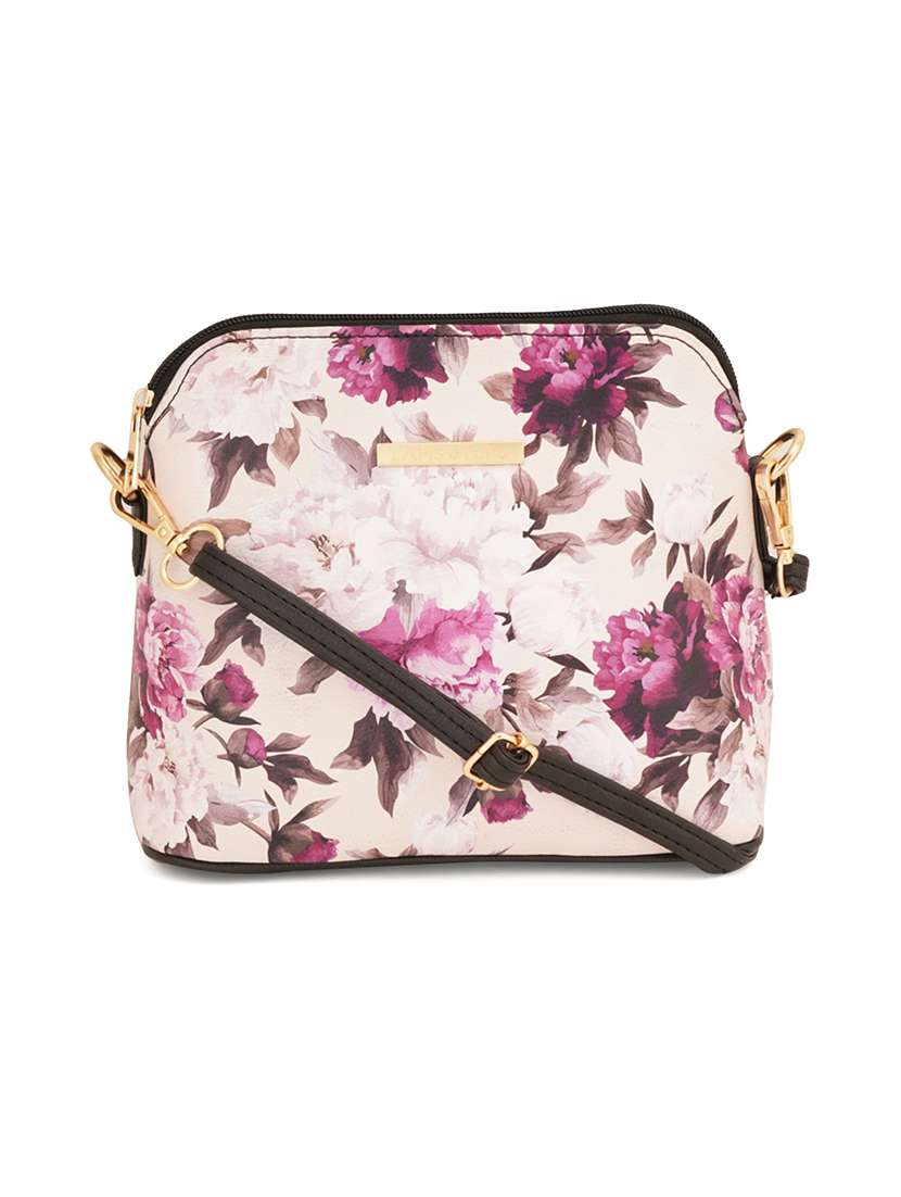 black leatherette (pu) sling bag - 19108483 -  Zoom Image - 0