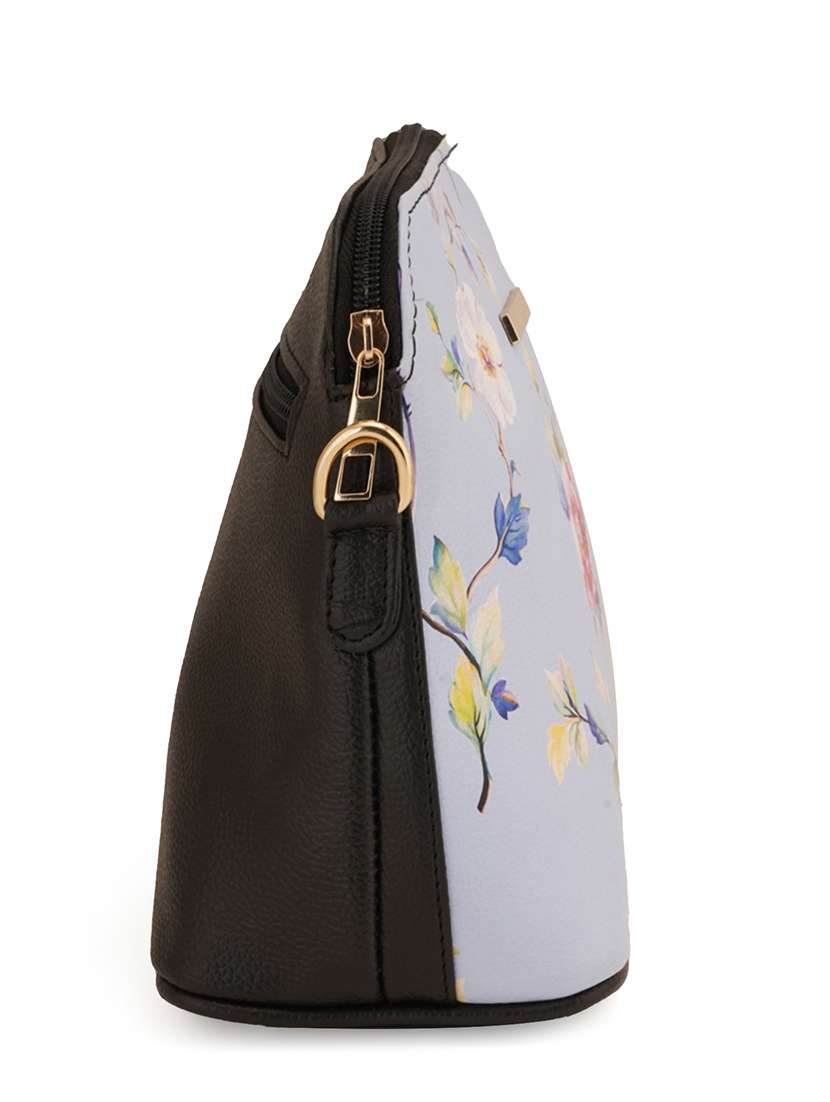 black leatherette (pu) sling bag - 19108484 - Standard Image - 3