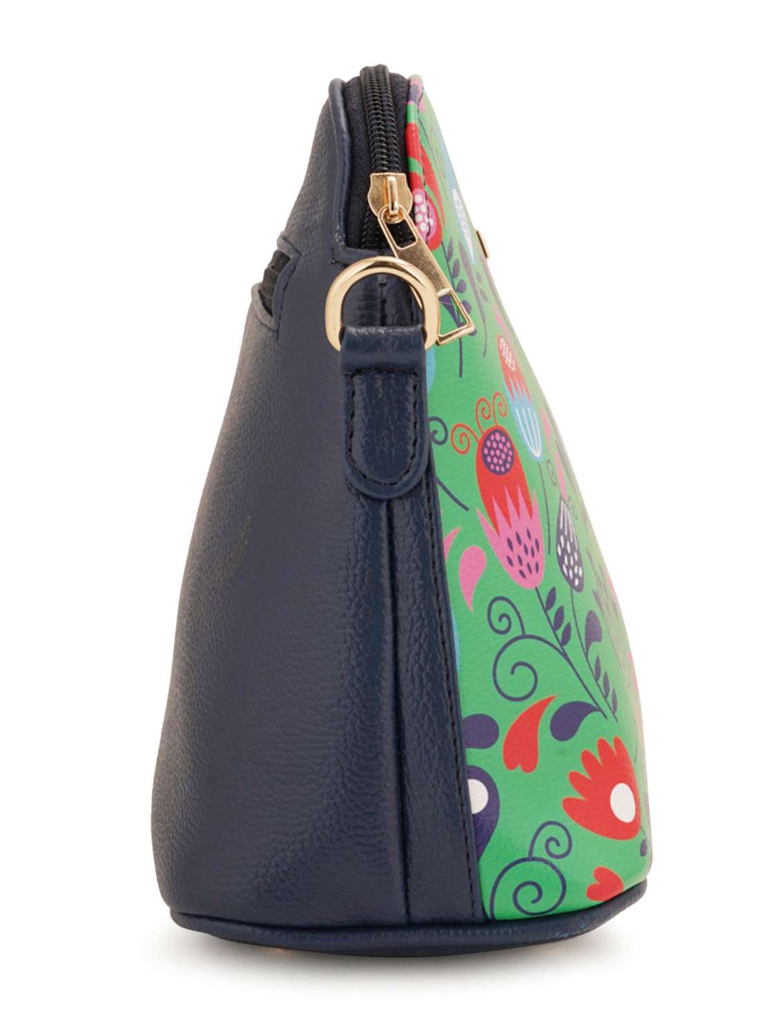 blue leatherette (pu) sling bag - 19108494 - Standard Image - 3
