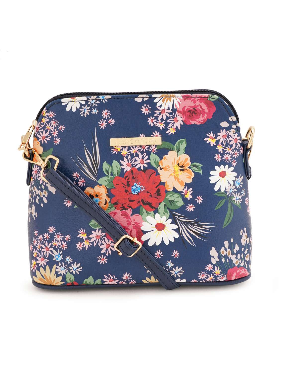 multi coloured leatherette (pu) regular sling bag