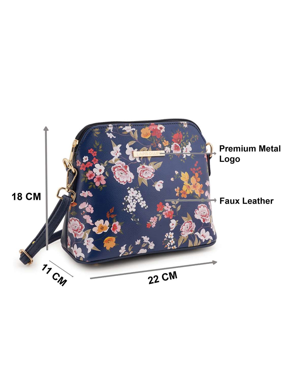 multi coloured leatherette (pu) regular sling bag - 19108497 - Standard Image - 5