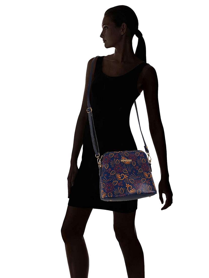 multi coloured leatherette (pu) regular sling bag - 19108500 - Standard Image - 5