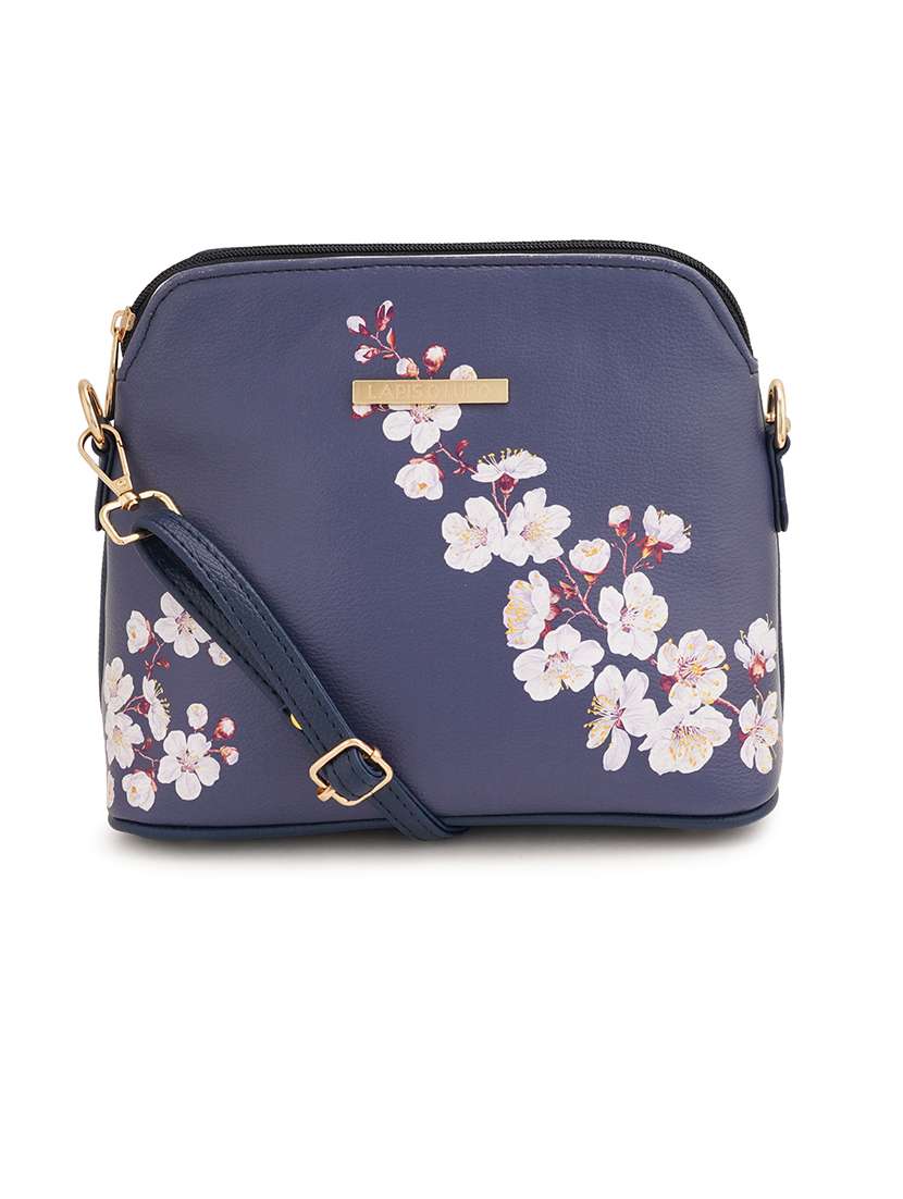 multi coloured leatherette (pu) regular sling bag