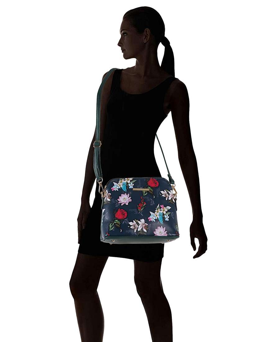 multi coloured leatherette (pu) regular sling bag - 19108502 - Standard Image - 5