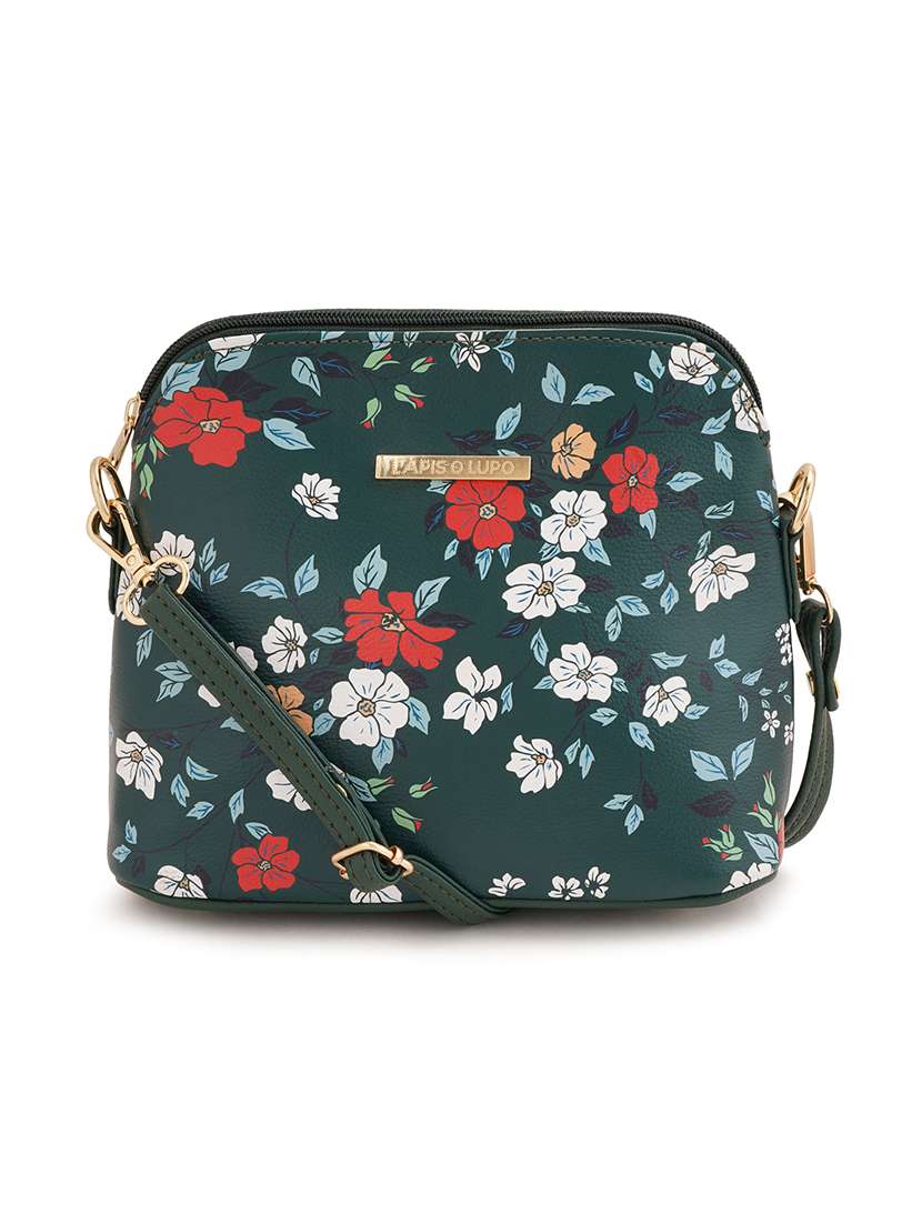 multi coloured leatherette (pu) regular sling bag - 19108503 -  Zoom Image - 0