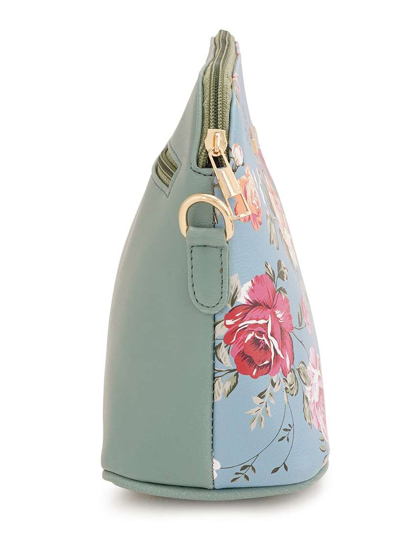 multi coloured leatherette (pu) regular sling bag - 19108504 - Standard Image - 3