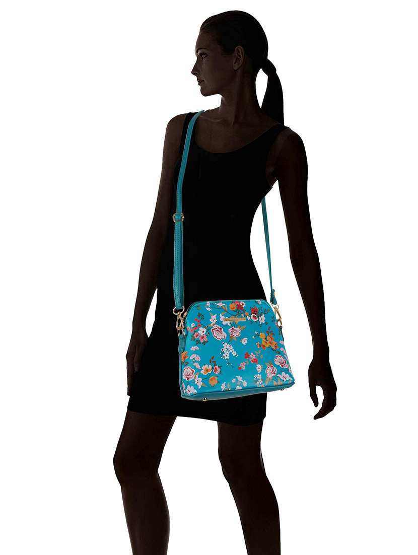 multi coloured leatherette (pu) regular sling bag - 19108507 - Standard Image - 5